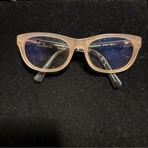 Coach Women's Eyeglass Frames HC60815350 Blush/Black Mosaic Cat Eye 51-18-135